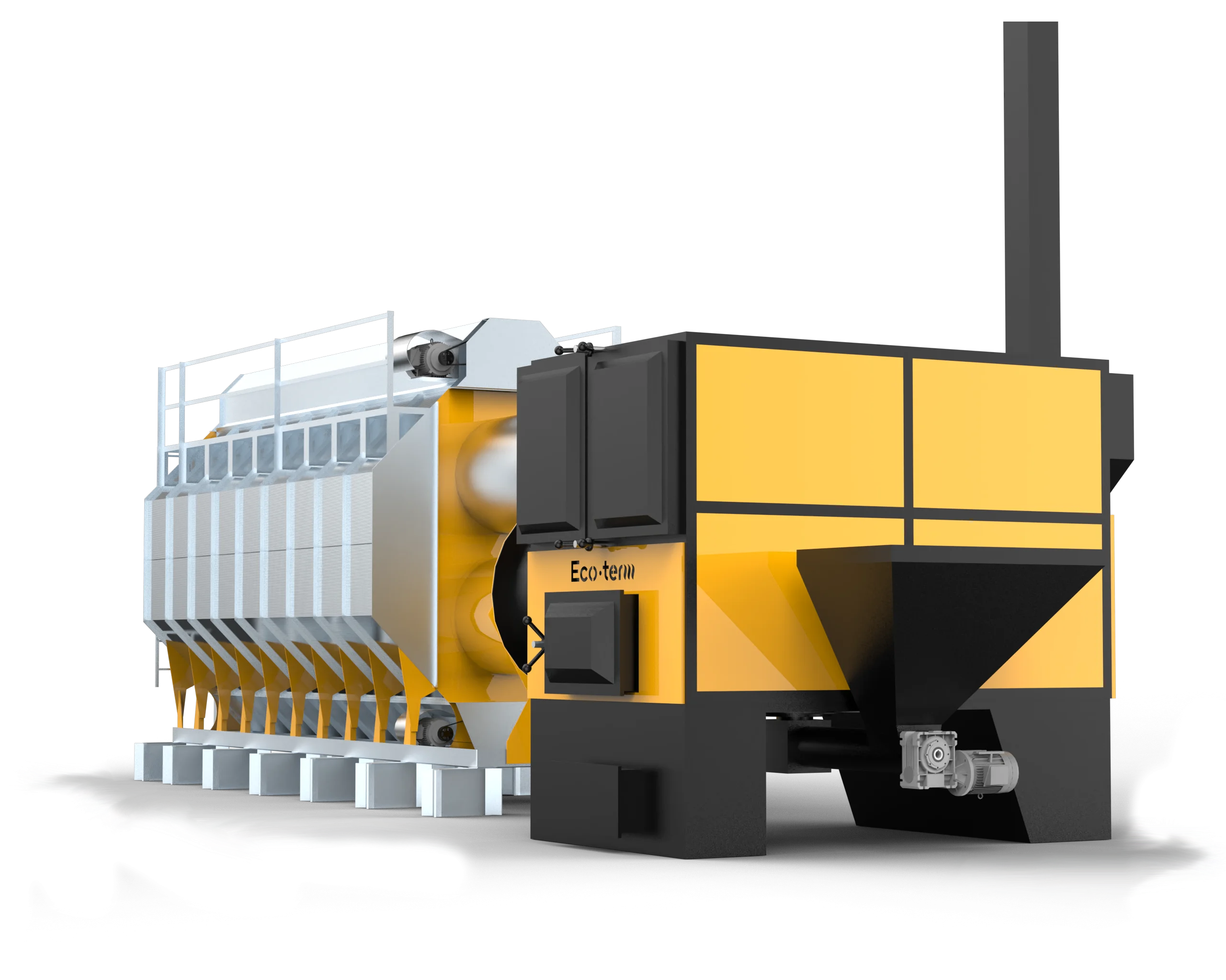 Solid-fuel grain dryers